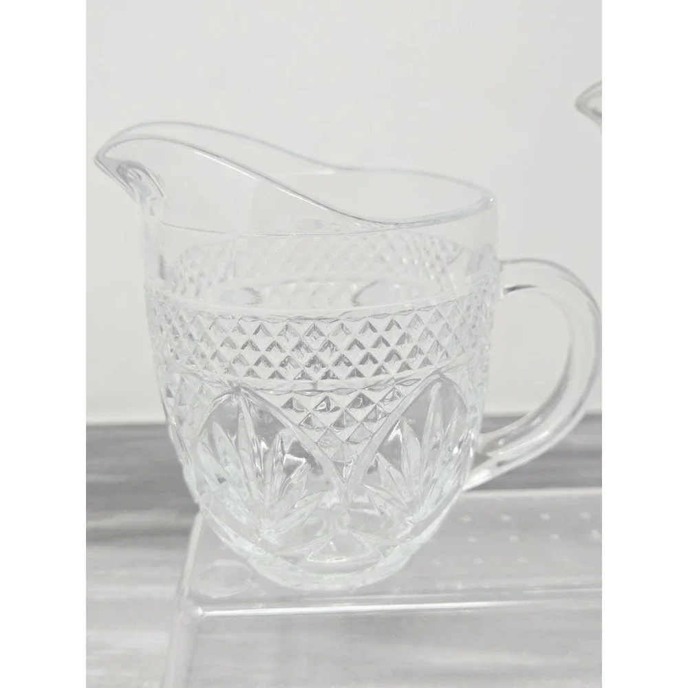 Cristal D'Arques Antique Creamer Cream‎ Pitcher With An Extra!